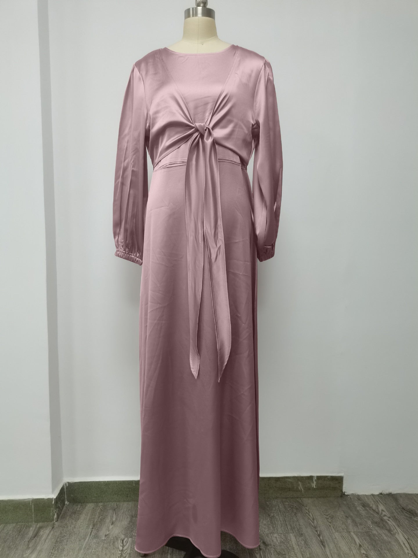 Ramadan Eid Satin Dress Islam Caftan Marocain Dresses Vestidos Robe Femme